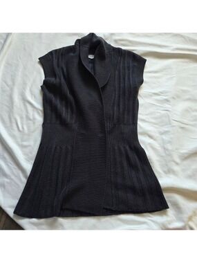 Suzy Shier Longline Sweater Vest | Shawl Collar Cardigan | Small